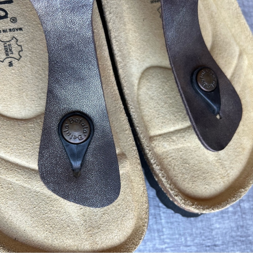 Birkenstock Betula Gizeh Bronze Metallic Thong Sandals Womens Size 11 - Picture 8 of 9